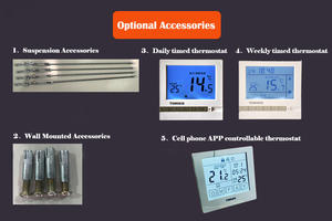 Chauffage électrique radiant infrarouge 2200W 7500BTU Panneau radiant pour bureau Salle de réunion Club de yoga chaud Salle de vente en gros Hôpital <span class=keywords><strong>Magasin</strong></span> - Product Image 6