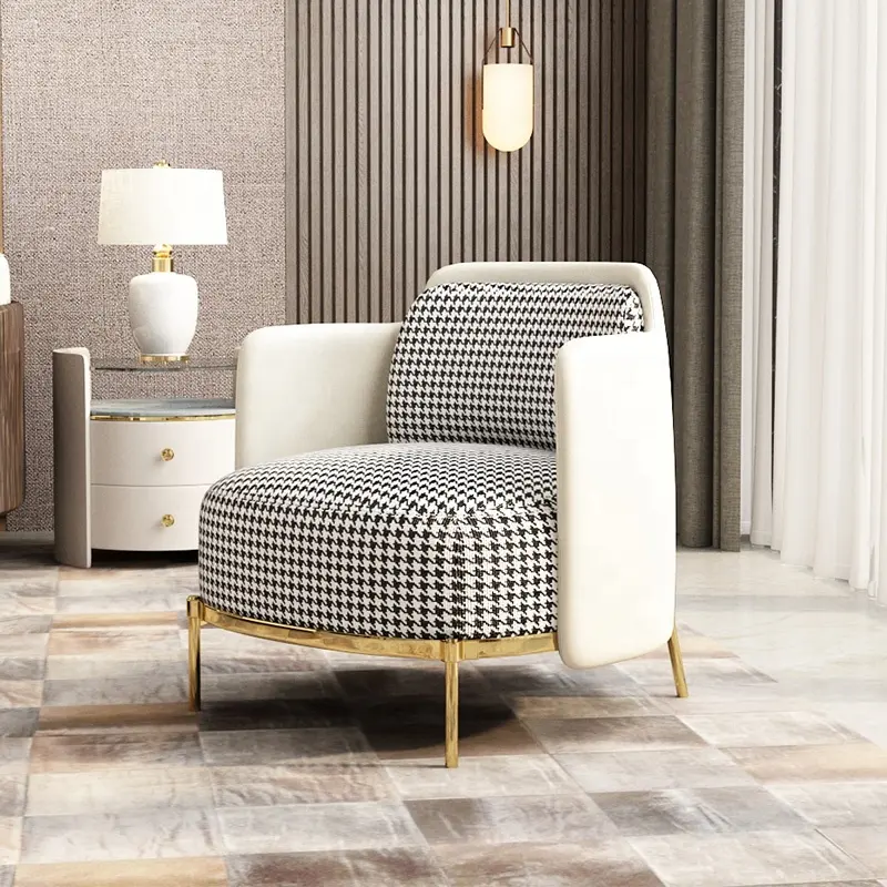 Современная мебель для гостиной, кресло с круглой подушкой, высокие кресла для отдыха