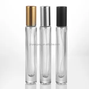 10ml Bottle Travel Size 10ml Thick Bottom Slim Tube Perfume Clear Glass Bottle Lady Mini Portable Serum Atomizer Pump Bottle