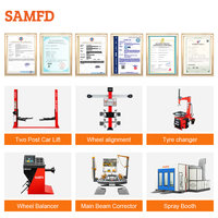 Équipement et outils complets pour atelier automobile SAMFD, combo démonte-pneus et équilibreuse, aligneur de roues 3D avec élévateur de voiture