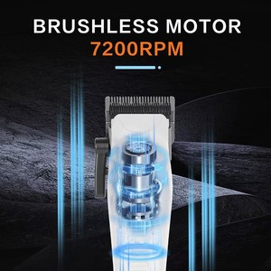 Tondeuse à cheveux électrique professionnelle <span class=keywords><strong>DCL</strong></span> avec lames en céramique multicouches, batterie 2500 mAh, écran OLED, contrôlable par application, pour salons de coiffure - Product Image 5