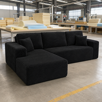 Canapé modulaire compressé en mousse haute densité à prix de gros, tissu micro-suède, lit-canapé moderne et doux pour bébé