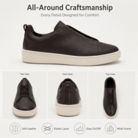 Chaussures de ville pour hommes en cuir véritable RADOLFA, style Old Money de luxe, confortables pour la marche quotidienne