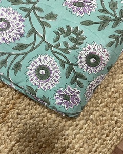 Tissus imprimés à la main avec motifs floraux pour vêtements, tissu imprimé au bloc pour couvre-lit, écharpe et robe - Product Image 5