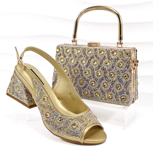 Conjuntos de Zapatos y Bolsos Italianos a Juego para Mujer, Conjunto de Bolsos para Fiesta Africana, Zapatos y Bolsos a Juego - Product Image 5