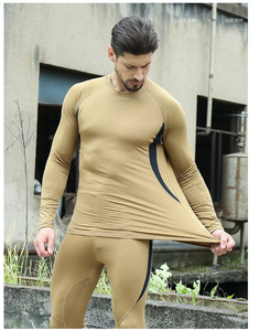 HBU01 Sous-vêtements thermiques pour hommes, longs caleçons de sport, couche de base, équipement d'hiver, combinaisons de compression pour le ski et la course à pied - Product Image 6