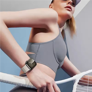 สายนาฬิกาแม่เหล็กซิลิโคนแบบ 3 เม็ดบีดส์ รุ่น Blockbuster <span class=keywords><strong>Product</strong></span> Sports สำหรับ <span class=keywords><strong>Apple</strong></span> <span class=keywords><strong>Watch</strong></span> 11 10 Series 9 Ultra 876 ขนาด 49 มม. 46 มม. 45 มม. - Product Image 6