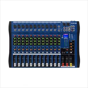 CT-120S 12 Channels Sound Audio Mixer Mixing Console Audio Blueteeth Recording Stereo Audio Mixer