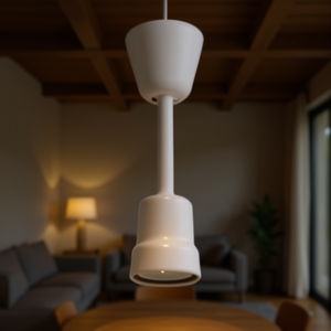 Lampe suspendue blanche E27 pour usage intérieur - Product Image 3