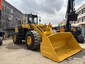 Chargeuse sur pneus Komatsu WA500 d'occasion, composants japonais d'origine : boîte de vitesses, moteur, roulement, pompe, capacité nominale 9 tonnes, en stock, en promotion - Product Image 2