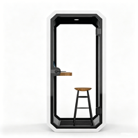 Maison conteneur modifiée acoustique respirante à réduction de bruit, design moderne, modèle 3D pour bureau et habitation
