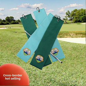 Toalla de Golf Cuadrada de Secado Rápido Personalizable al por Mayor con Logotipo Bordado, Microfibra Suave Tipo Waffle, Varios Colores Portátiles para Adultos, Deportes - Product Image 1