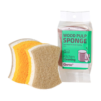 Éponge de nettoyage de cuisine naturelle biodégradable en forme de taille écologique Compostable Éponge à récurer à la noix de coco en cellulose à haute mousse