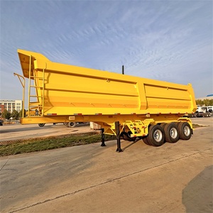 Semirremolque de <span class=keywords><strong>Carga</strong></span> <span class=keywords><strong>Basculante</strong></span> para Transporte de Piedra de 40, 60 y 70 Toneladas, Equipos de Utilidad, Camiones <span class=keywords><strong>Remolque</strong></span> de 40 y 60 Pies, 3/4/5 Ejes - Product Image 3