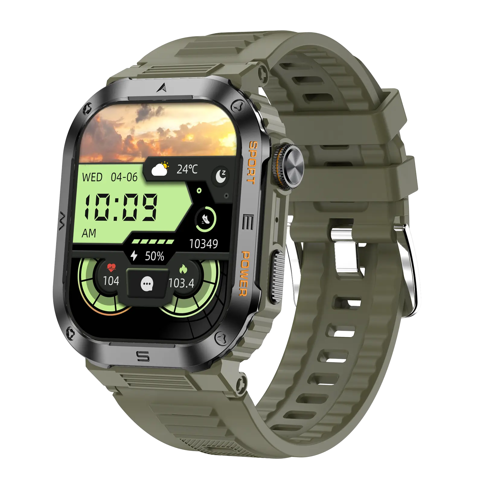 2024 Smart Watch esterno per uomo chiamata Ip68 impermeabile grande memoria sport all'aperto Smartwatch 400mAh grande batteria