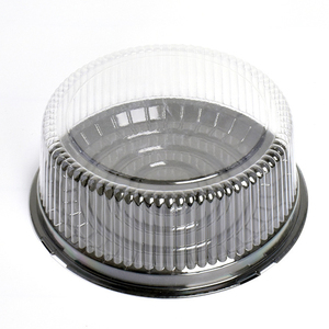 Bán Chạy Nhất 6Inch Vòng Nhựa Bánh Container Với Rõ Ràng Cao Dome Nắp - Product Image 1