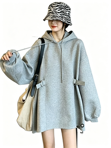 Pull-over ample en laine épaisse et confortable pour <span class=keywords><strong>femme</strong></span>, style coréen, automne-hiver, avec capuche imprimée 3D personnalisée, <span class=keywords><strong>grande</strong></span> <span class=keywords><strong>taille</strong></span>, pull de sport - Product Image 5