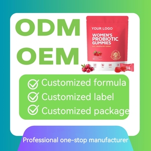 OEM Cranberry rasa wanita suplemen Gummies probiotik dengan 5 miliar CFUs untuk kesehatan usus dan pencernaan - Product Image 5