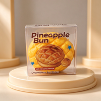 Jouet à presser souple en TPR, en forme de bloc de pâte à modeler, motif pain d'ananas croustillant, à remontée lente, simulation alimentaire, jouet anti-stress et fantaisie pour adultes