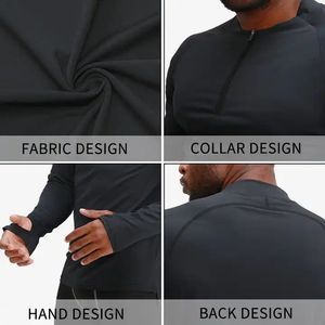 Produttore Personalizzato di Abbigliamento Sportivo, Magliette a Compressione a Maniche Lunghe per Uomo, Top Fitness Maschile - Product Image 3
