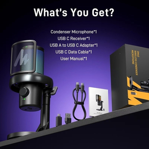 ไมโครโฟนไร้สายสำหรับเล่นเกม Maono DM40 Pro ระดับมืออา<span class=keywords><strong>ช</strong></span>ีพ แบบ USB Type-C แปลงเสียงด้วย AI <span class=keywords><strong>ช</strong></span>่วงความถี่ 20Hz-20KHz รูปแบบการรับเสียงแบบ Heart Shape - Product Image 6