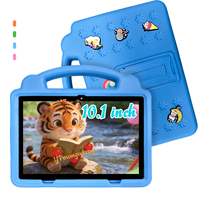 Tablet Android 12 Baru 10.1 Inci untuk Anak-anak 3GB+64GB MTK Octa Core Baterai 4000MAH Wi-Fi IPS 1280x800