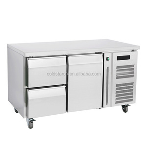 2 schubladen zähler gefrierschrank, edelstahl kommerziellen unterbau kühlschrank - Product Image 1