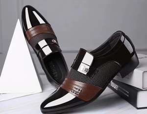 Zapatos de Vestir de Cuero Genuino para Hombre con Forro Suave, Zapatos Formales de Oficina Cómodos, Mocasines - Product Image 2