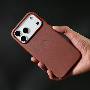 Coque de téléphone JOYPORODO L155 TechWoven pour iPhone 17 16 Pro Max, en <span class=keywords><strong>fibre</strong></span> d'aramide Air, cuir de luxe, étui de protection pour téléphone portable - Product Image 4