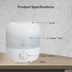 Humidificateur Diffuseur Électrique Nano Ultrasonique en Gros avec Hygromètre et Veilleuse Portable USB/Prise pour Maison, Camping-Car, Voiture et Utilisation Extérieure - Product Image 3