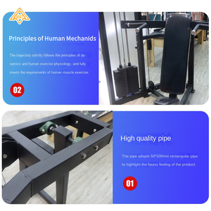Appareil <span class=keywords><strong>de</strong></span> musculation des épaules en position assise, cadre métallique, construction en acier, pliable, équipement <span class=keywords><strong>de</strong></span> fitness commercial - Product Image 3