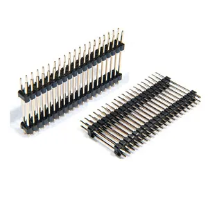 1 To 40 Pin 2.54 /2.0 /1.27mm Male Pin Header 2.54 Pitch Single Dual Row PCB Connector Pin Header Factory Customized Connector