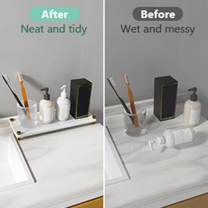 Organizzatore di lavello da bagno a secco istantaneo vassoio di asciugatura per la casa ripiano del bagno - Product Image 2