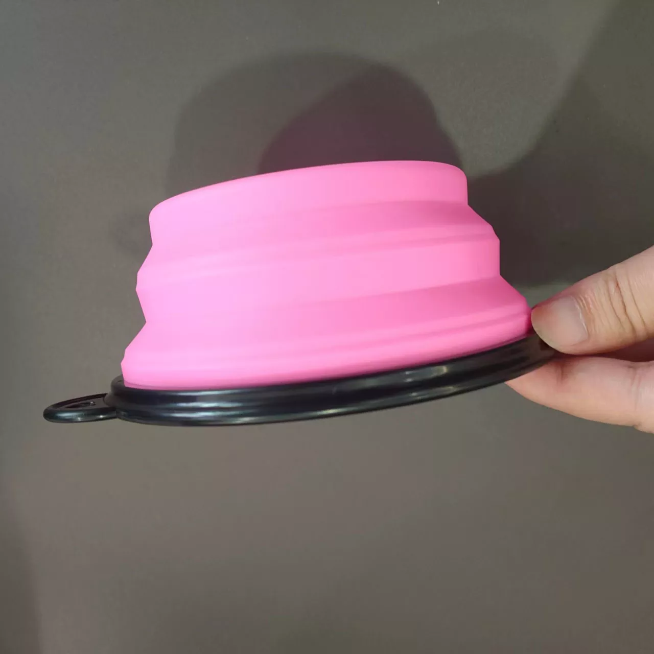 Custom Round Shape Collapsible Feeder Travel Cat Dog Water Food Pet Bowl
