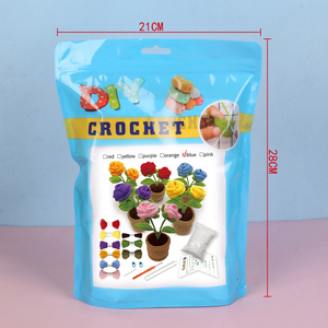 Buatan tangan disesuaikan DIY simulasi tanaman gambar Blue Demon Crochet boneka, buatan tangan, tersedia dengan harga grosir - Product Image 6