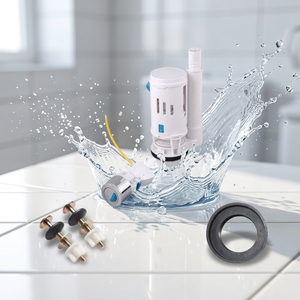 Mécanisme de chasse d'eau pour réservoir de toilettes FEIDU en ABS durable avec un design moderne et épuré pour un contrôle efficace du débit d'eau - Product Image 6