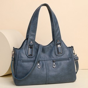 Borsa Tote da Donna Casual Stile Retrò <span class=keywords><strong>MELI</strong></span> BC61261, Moda Vintage con Cerniera, Grande Capacità, Due Cinghie, Tracolla - Product Image 2
