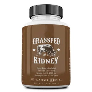 OEM-Handelsmarke Grass Fed Kidney Beef Leber kapseln Niere unterstützt Nieren-Harn-Histamin-Gesundheit Hoch in Selen/B12