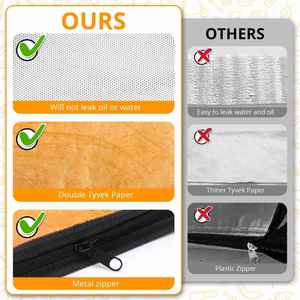 Reusable Aluminum Foil Insulated Meat <b>Packing</b> Bags, Self Sealing BBQ Take Out Food Warmer Bags for Restaurant and Catering - Product Image 2