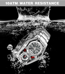 Nuevo reloj de moda con volante, módulo de tiempo Japonés PC10, reloj mecánico de movimiento automático de cuarzo de <span class=keywords><strong>China</strong></span>, reloj luminoso para hombre - Product Image 6