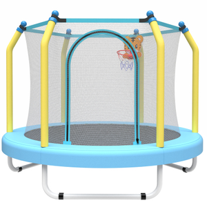 Trampolín Infantil para el Hogar, Cama Elástica Interior para Niños y Bebés, Trampolín Familiar Pequeño con Red de Protección - Product Image 1