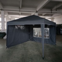 Gazebo pliable personnalisé 3mx3m, imperméable et robuste, pour salon professionnel extérieur, stand de grillades, pergola pour jardin, cour et terrasse