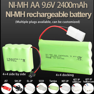 Batterie <span class=keywords><strong>rechargeable</strong></span> NiMH haute capacité 9,6 V 2400 mAh pour voitures électriques de course tout-terrain RC avec longue autonomie - Product Image 3