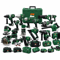 KORDRIVO 18V-21V 2.0Ah Perceuse sans fil sans balais avec batterie et marteau perforateur, kit combiné de qualité professionnelle OEM