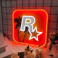 Enseigne lumineuse GTA Vice City avec néons LED et lettres lumineuses, garantie 2 ans, pour jeux et décoration intérieure, enseignes électroniques