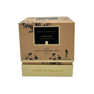 Diseño personalizado de lujo 8 Oz Vela Envío Caja de embalaje Tapa abatible Vela individual Caja de cartón para tarros de velas - Product Image 4