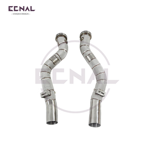Para Maserati Levante <span class=keywords><strong>SQ4</strong></span> 3,8 T T304 Acero inoxidable escudo térmico bajante producto Ecnal - Product Image 2