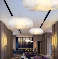 Lustre de nuage blanc adapté aux enfants Creative Qingba Atmosphere Suspension pour la maternelle Magasins commerciaux Célébrité en ligne