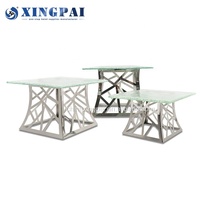 XINGPAI – présentoir de nourriture en acier inoxydable, équipement de restauration, buffet de luxe, ensemble de présentoirs de gâteaux de mariage