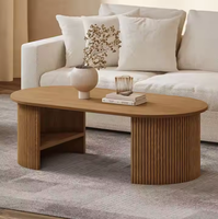 MAY HOME Meubles Table basse Meubles de salon Table basse ovale en bois Tables basses de luxe modernes